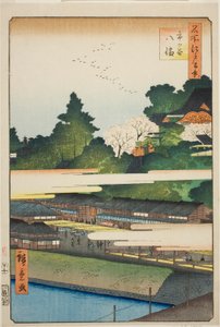 Ichigaya Hachiman Shrine (Ichigaya Hachiman), z serii autorstwa Utagawa Hiroshige