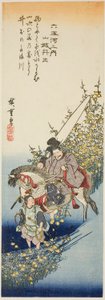 Ide Jewel River w prowincji Yamashiro (Yamashiro Ide), z serii „Six Jewel Rivers (Mu Tamagawa no uchi)” autorstwa Utagawa Hiroshige