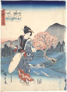 Koka: Sześć rzek Tama autorstwa Utagawa Hiroshige