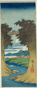 Most Małp autorstwa Utagawa Hiroshige