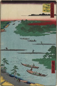 Ujście rzeki Nakagawa, marzec 1857