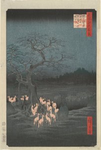 Nowy Rok autorstwa Utagawa Hiroshige