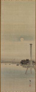 Nocny widok nad rzeką Sumida autorstwa Utagawa Hiroshige