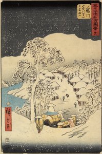 Nr 38 Wioska Nakayama w Fujikawa, lipiec 1855 r.