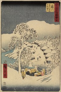 No.38 Yamanaka Village w Fujikawie, lipiec 1855