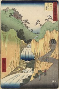 No.49 Kannon w jaskini, Sakanoshita, lipiec 1855