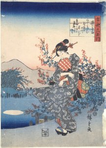 Noji: Shi x Tamariers autorstwa Utagawa Hiroshige