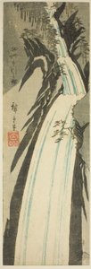 Wodospad Nunobiki w prowincji Settsu (Sesshu Nunobiki no taki), z serii widoków prowincji bez tytułu autorstwa Utagawa Hiroshige