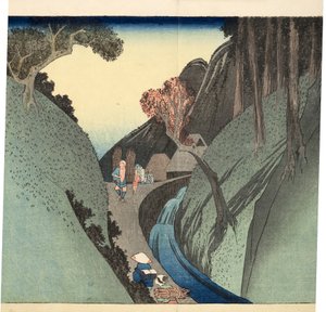 Okabe: Utsu Mountain, c.1832-33 (woodblock)