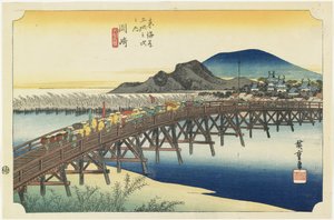 Most Okazaki--Yahagi, ok. 1833 r.