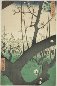 Pum gar t Kameido (Kameido Umeyashiki), z serii „Ridge dre d fa net s Views of Edo (Sto słynnych widoków Edo)” autorstwa Utagawa Hiroshige