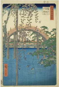 P Żywic zy Kameido Tenjin Shline (obręb Kameido Tenjin), z serii ``Ridge dre d fa net s Views of Edo (Sto słynnych widoków Edo)