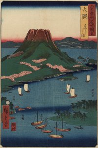 Wyspa wulkaniczna Sakurajima, prowincja O_sumi, marzec 1856 r.