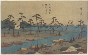 Port Shimizu w prowincji Suruga, ok. godz. 1840-1843