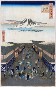 Surugacho Sto słynnych widoków Edo, 1856-1858. autorstwa Utagawa Hiroshige