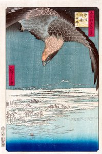 Susaki i równina Jumantsubo w pobliżu Fukagawa, 1856-1858. autorstwa Utagawa Hiroshige