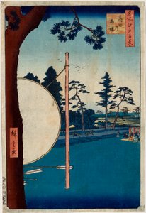 Szlak konny w Takata Sto słynnych widoków Edo, 1856-1858. autorstwa Utagawa Hiroshige