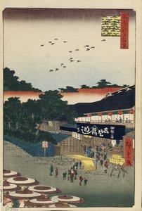 Ueno Yamashita Sto słynnych widoków Edo, 1856-1858 autorstwa Utagawa Hiroshige