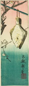 Wakasa, sekcja arkusza nr. 10 z cyklu „Wycinane obrazy prowincji (Kunizukushi harimaze zue)” autorstwa Utagawa Hiroshige