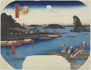 Wierzba przy banku Nihon-zutsumi, Shin-Yoshiwara, listopad 1853