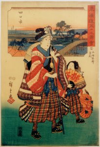 Yokkaichi autorstwa Utagawa Hiroshige