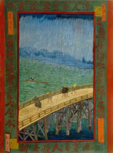 van Gogh do Hiroshige, most w deszczu autorstwa Utagawa Hiroshige