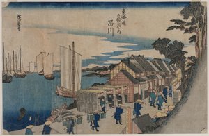 Shinagawa (z serii Pięćdziesiąt trzy stacje Tokaido)