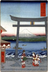 Plan d gejszy to także szczęście t Fuji Japan sen p Hayashi t Hiroshige Utagawa