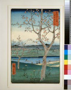 Koshigaya w prowincji Musashi autorstwa Utagawa II Hiroshige