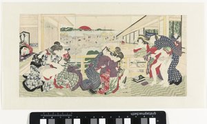Kocham pary na werandzie autorstwa Utagawa Kunisada (I)