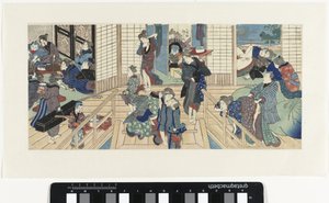 Sceny w burdelu autorstwa Utagawa Kunisada (I)