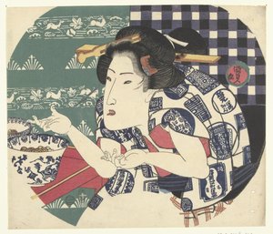 Restauracja Udon autorstwa Utagawa Kunisada (I)