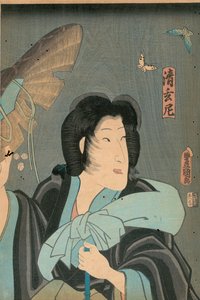 Poeta i motyl, wyd. Otaya Takichi autorstwa Utagawa Kunisada