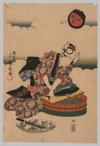 Przygotowanie Bonity, 1823-1880. autorstwa Utagawa Kunisada
