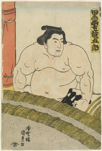 Zapaśnik Kurokumo Tatsugoro_ ze stajni Higo, 1830-1844 autorstwa Utagawa Kunisada