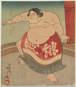 Te sumo wre ster Szkarłatna moc i dobro autorstwa Utagawa Kunisada