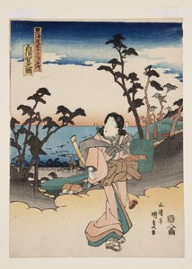 Widok Shirasuki (postać Shirasuki) autorstwa Utagawa Kunisada