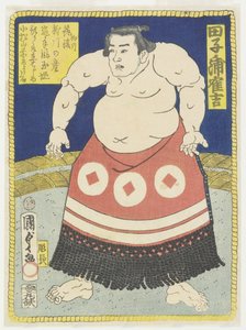 W Les ster Tagonoura Tsuruyoshi, marzec 1866 autorstwa Utagawa Kunisada II