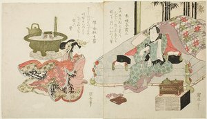 Para w sypialni autorstwa Utagawa Kuniyasu