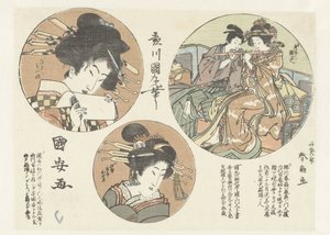 portrety kobiet autorstwa Utagawa Kuniyasu