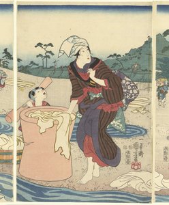 D echo suit ta Mari VIE Rin pro Vinci em USA jest autorstwa Utagawa Kuniyoshi