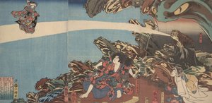 Gama Sennins Animus z serii Ibaraki no keshin autorstwa Utagawa Kuniyoshi