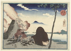 Imado w Asakusa Asakusa Imado (tytuł na obiekcie) Znane miejsca w stolicy Wschodu (tytuł serii) Toto meisho (tytuł serii na obiekcie) autorstwa Utagawa Kuniyoshi