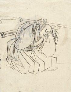 Szkic Shinano Sakona Tomoyukiego autorstwa Utagawa Kuniyoshi