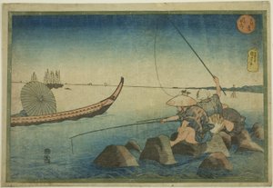 Teppozu, z cyklu „Słynne miejsca w stolicy Wschodu (Toto meisho)” autorstwa Utagawa Kuniyoshi