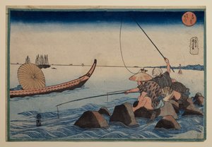 Teppōzu, z serii „Słynne miejsca we wschodniej stolicy” autorstwa Utagawa Kuniyoshi