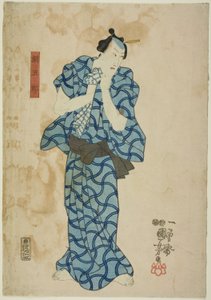 Te Ac i r Ichikawa Dan Juro vi ładne jako Tsuna autorstwa Utagawa Kuniyoshi