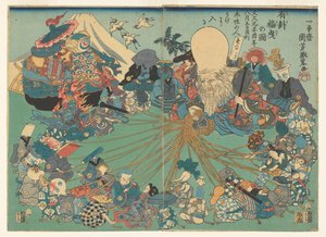 Wylosuj odpowiednią loterię autorstwa Utagawa Kuniyoshi