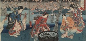 Oglądaj Ogień, Ogień z Pięciu Elementów Środowiska autorstwa Utagawa Kuniyoshi