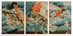 Ofiara Yojibei autorstwa Utagawa Kuniyoshi